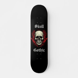 Skateboard Calavera Gótica