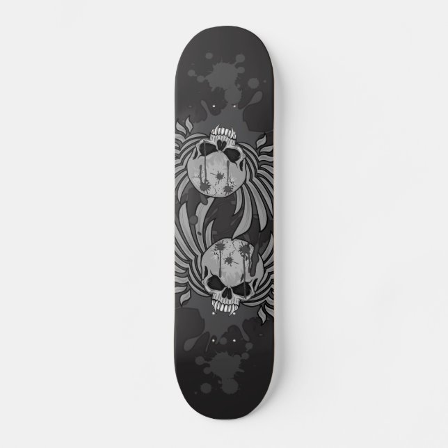 Skateboard Calavera malvada (Anverso)