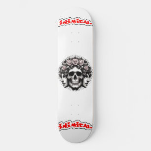 Skateboard Calavera Rosa hostil