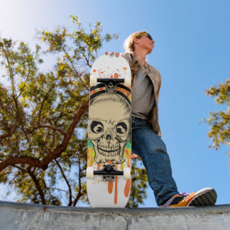 Skateboard Calavera salpicada