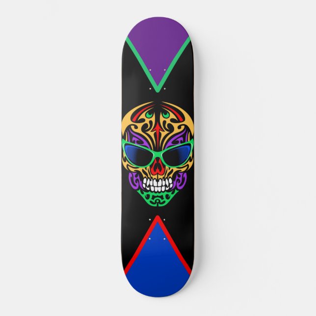 Skateboard Calavera tribal (Anverso)