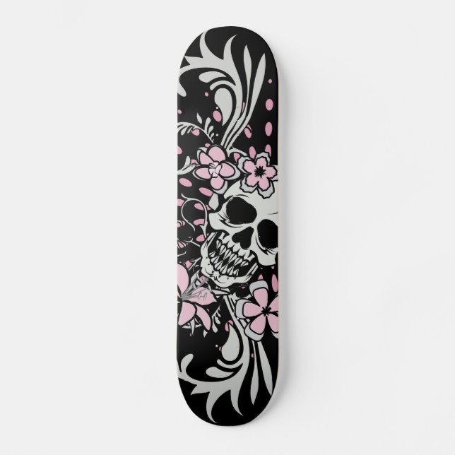 Skateboard Calavera vintage (Anverso)
