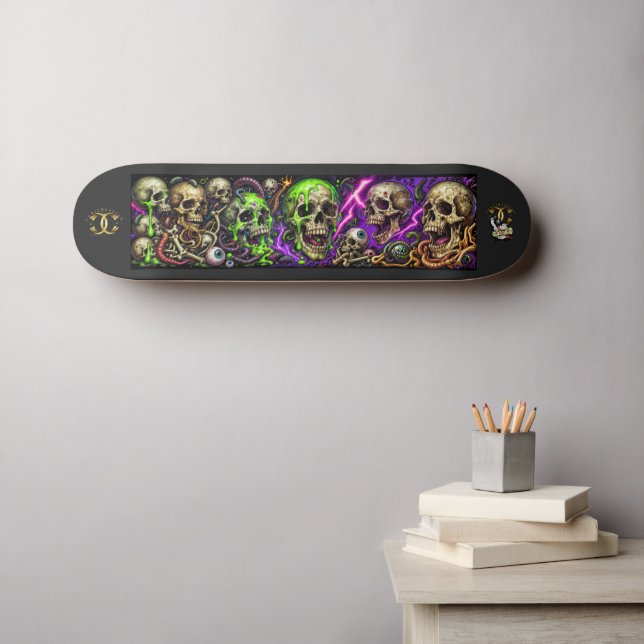 Skateboard Calaveras (Arte de pared (horz))