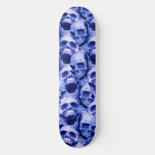 Skateboard Calaveras azules oscuras