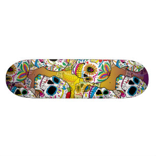 Skateboard Calaveras de azúcar