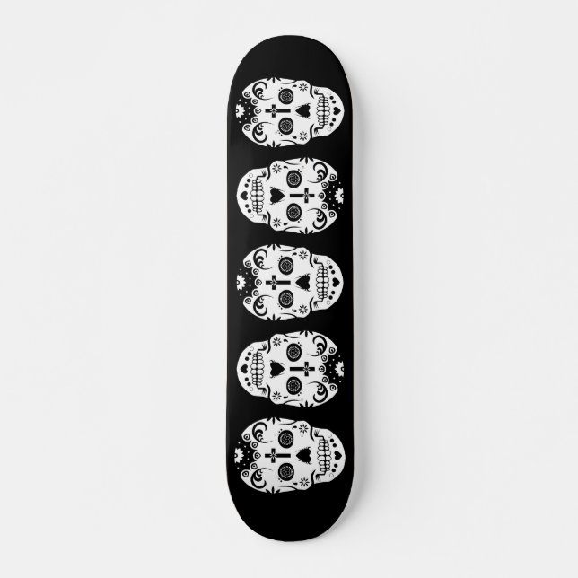 Skateboard calaveras de azúcar (Anverso )