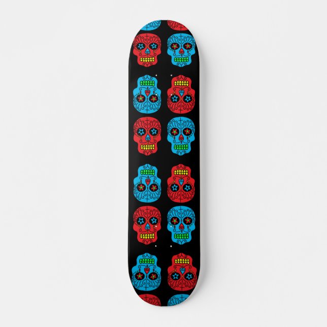 Skateboard Calaveras de azúcar (Anverso )