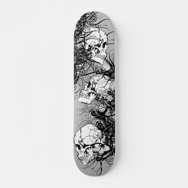 Skateboard Calaveras de fantasía (Anverso )