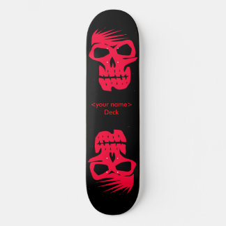Skateboard Calaveras de personalizable