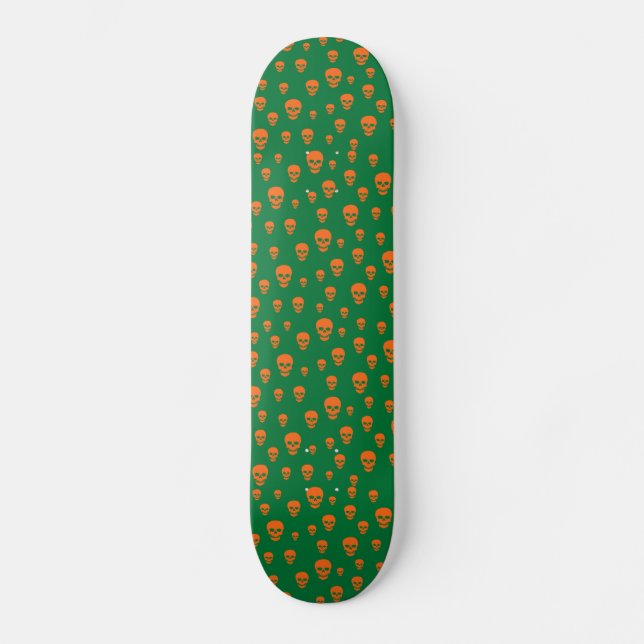 Skateboard Calaveras emergentes flotantes (Anverso)