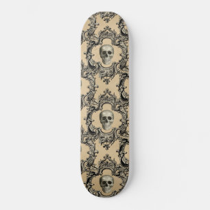 Skateboard Calaveras Góticas Esqueleto Marco Victoriano Gótic