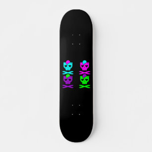 SKATEBOARD CALAVERAS KAWAII DEATHROCK MULTICOLOR
