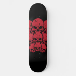 Skateboard Calaveras rojas