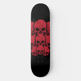 Skateboard Calaveras rojas