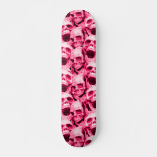 Skateboard Calaveros rosados calientes