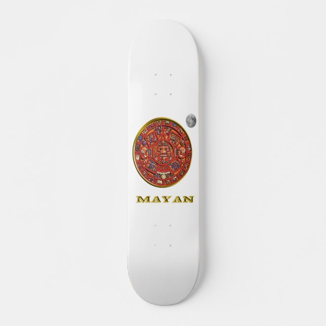 Skateboard Calendario maya (Anverso )