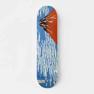 Skateboard Calentamiento del viento rojo Fuji sur mañana Hok