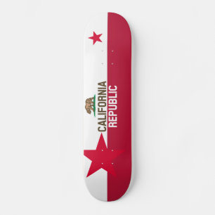 Skateboard CALIFORNIA Bandera Estatal REPÚBLICA Diseños Afila