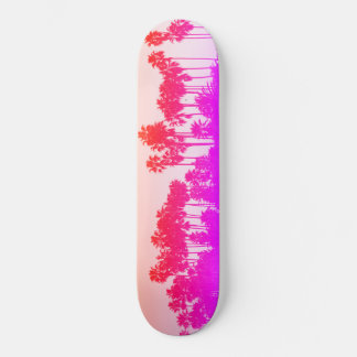 Skateboard California Palms Sunset COLOR!