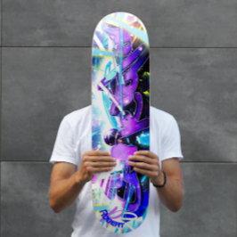 Skateboard Calle de graffiti con nombre