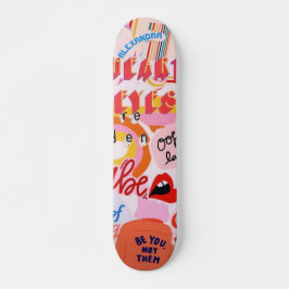 Skateboard Calle de Pop Art con nombre