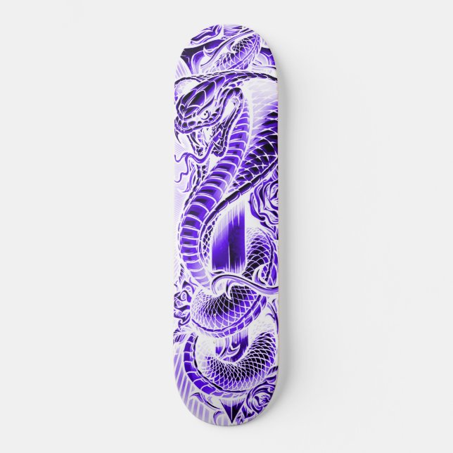 Skateboard Calle Purple Japonesa Cobra Classic Skate Decks (Anverso)