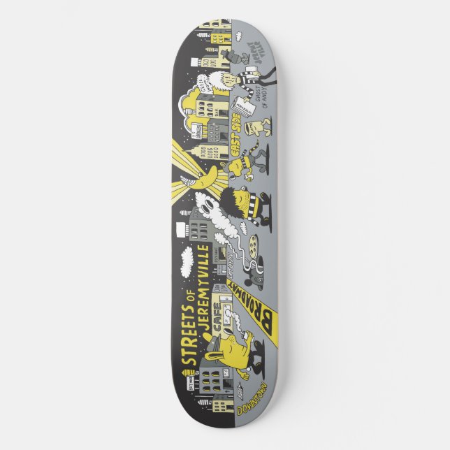 Skateboard Calles de Jeremyville (Anverso)