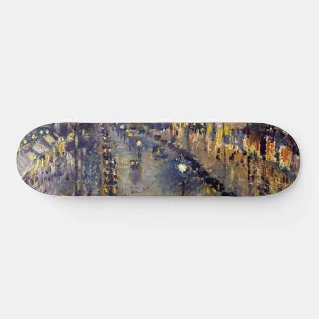 Skateboard Camille Pissarro - Boulevard Montmartre de noche (Horz)