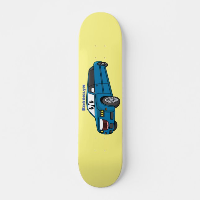Skateboard Camión de personalizado limusina azul muy feliz (Anverso )