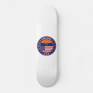 Skateboard Camiseta de Arizona, poster de Arizona, pegatina