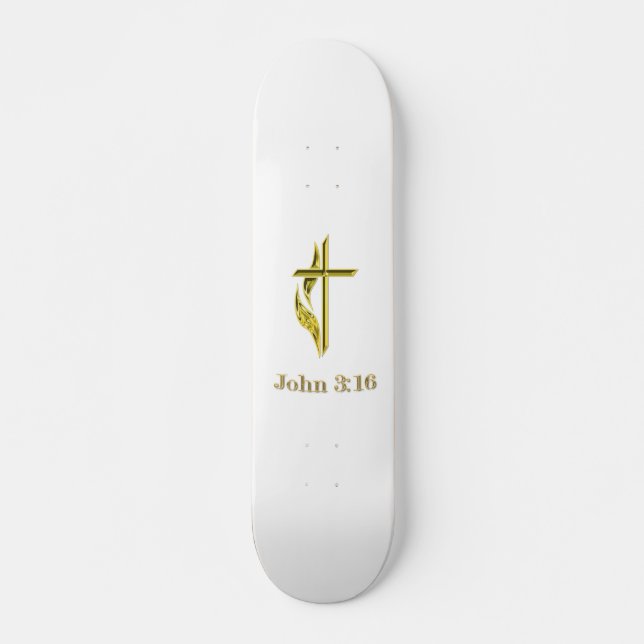 Skateboard Camisetas John 3:16 y más (Anverso )