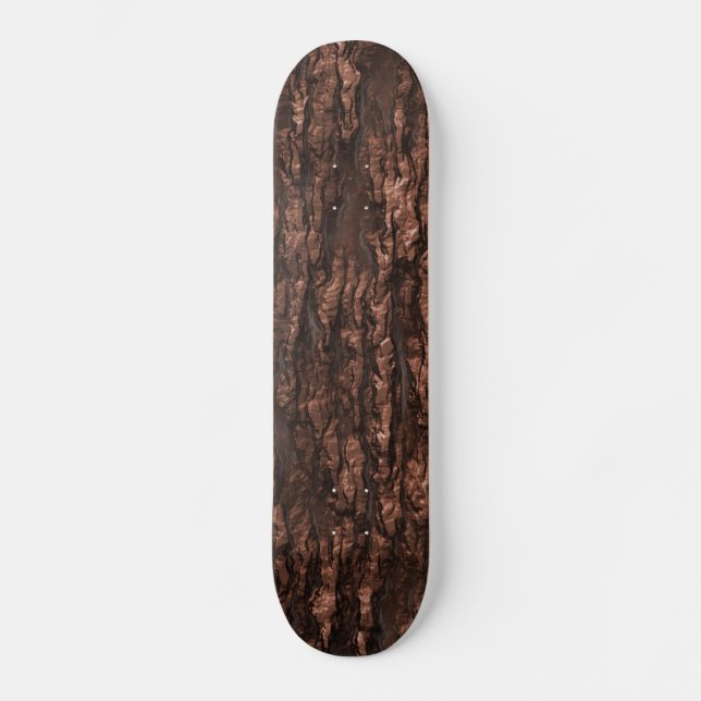 Skateboard Camo de corteza marrón (Anverso)