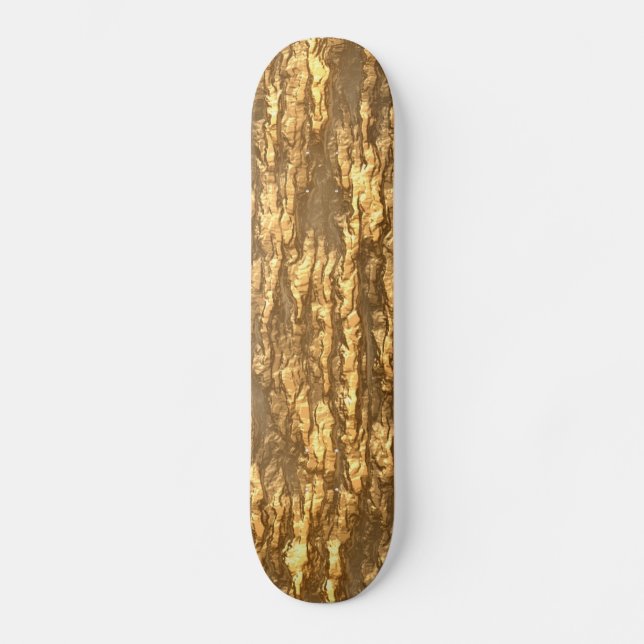 Skateboard Camo de la corteza de oro (Anverso)