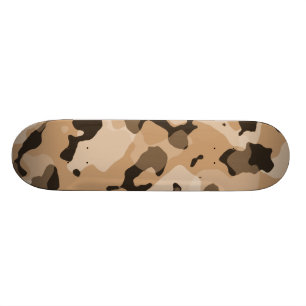 Skateboard Camo marrón claro; camuflaje