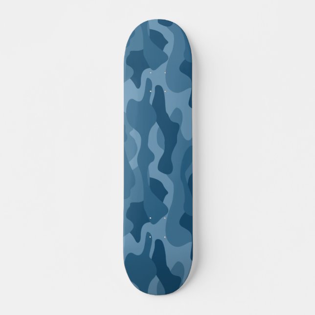 Skateboard Camo monocolor azul acero (Anverso )