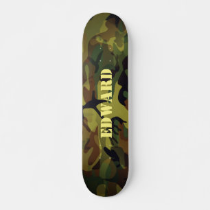 Skateboard Camo verde