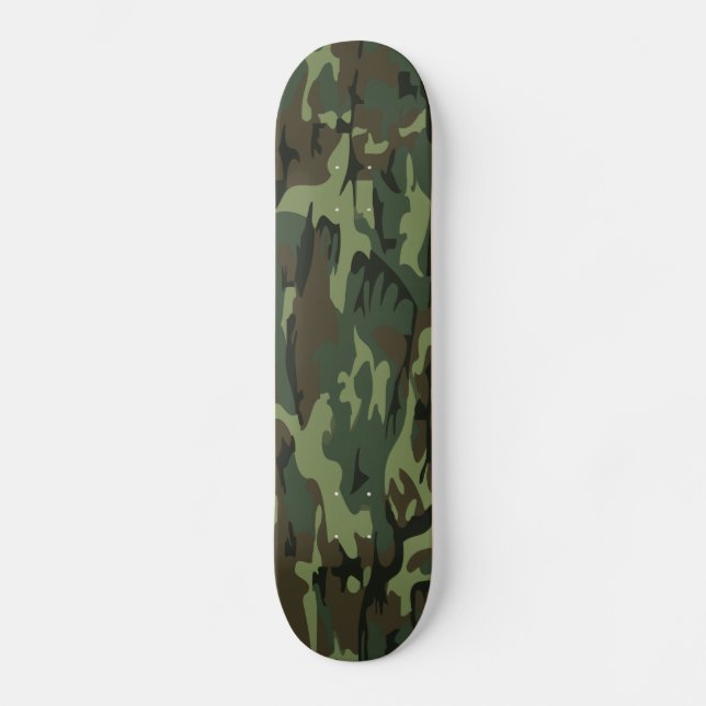Skateboard camo verde (Anverso)