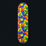 Skateboard Camouflage Camo Fun Rainbow<br><div class="desc">This design may be personalized by choosing the customize option to add text or make other changes. If this product has the option to transfer the design to another item, please make sure to adjust the design to fit if needed. Contact me at colorflowcreations@gmail.com if you wish to have this...</div>