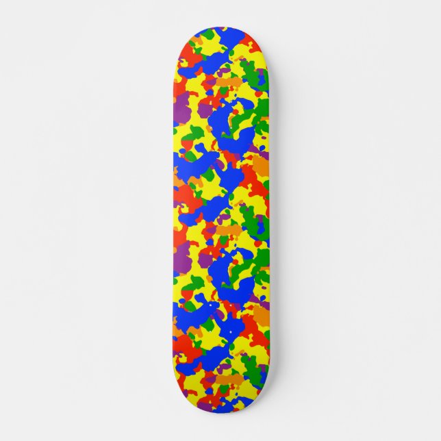 Skateboard Camouflage Camo Fun Rainbow (Anverso )