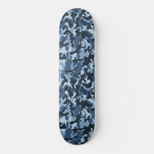 Skateboard Camuflaje azul