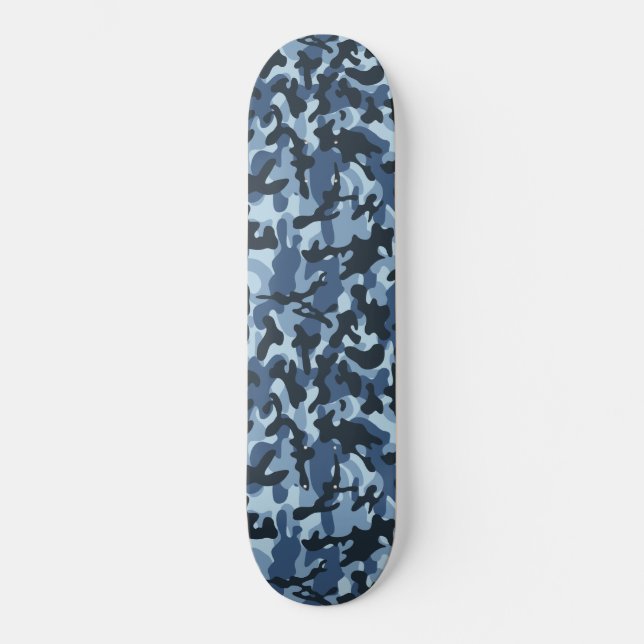 Skateboard Camuflaje azul (Anverso)
