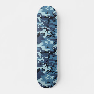 Skateboard Camuflaje azul