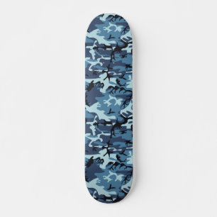 Skateboard Camuflaje azul