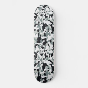 Skateboard Camuflaje de polvo de nieve