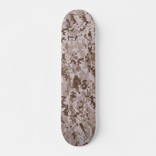 Skateboard Camuflaje digital - Patrón de camuflaje gris LG (Anverso )