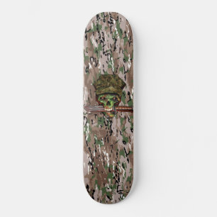 Skateboard Camuflaje Marino de Daga Zombie 