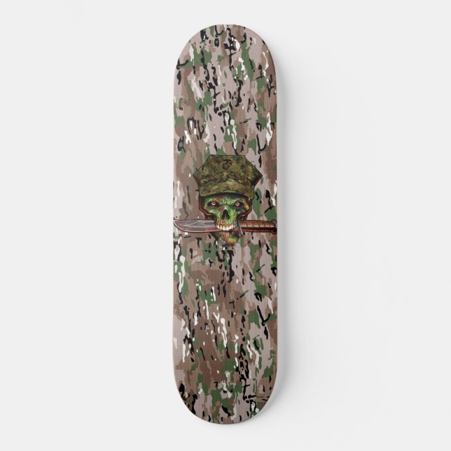 Skateboard Camuflaje marino zombi Dagger (Anverso)