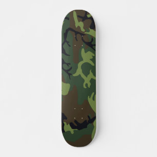 Skateboard Camuflaje Militar Bosque Verde