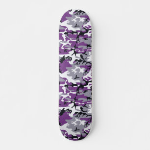 Skateboard Camuflaje púrpura