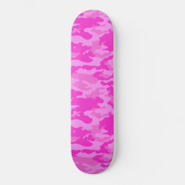 Skateboard Camuflaje rosa